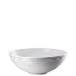 Rosenthal TAC Stripes 2.0 luxury porcelain bowl 26 cm dark grey