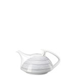 Rosenthal TAC Stripes 2.0 luxury porcelain teapot small 0.6 L dark grey