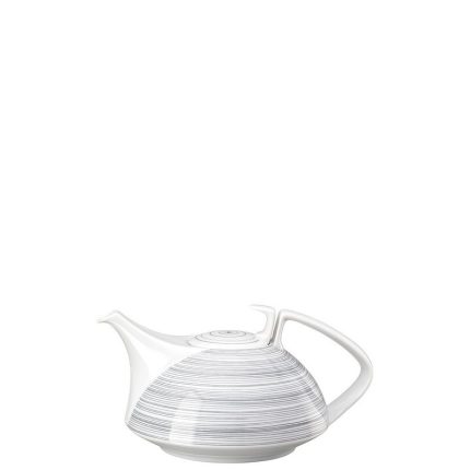 Rosenthal TAC Stripes 2.0 luxury porcelain teapot small 0.6 L dark grey