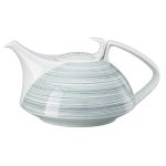 Rosenthal TAC Stripes 2.0 luxury porcelain teapot 1.35 L dark grey