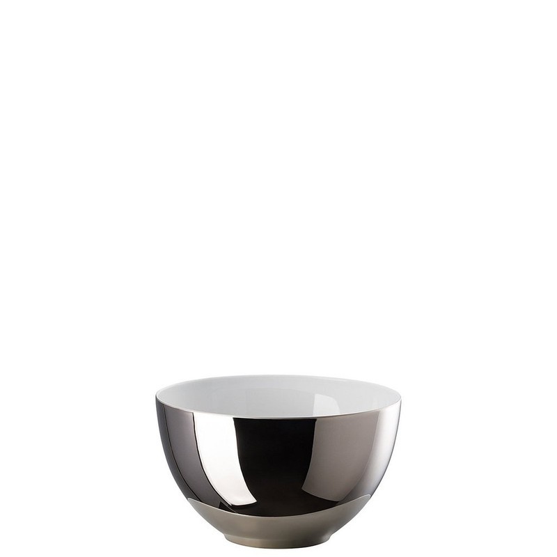 Rosenthal TAC Stripes 2.0 luxury multi-functional porcelain bowl 0.87 L dark grey