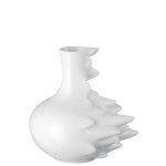 Luxury Rosenthal Fast Weiss porcelain vase 22 cm on wooden shelf