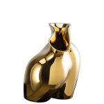 Rosenthal La Chute Gold Titanised Vase 26cm – Luxury Porcelain Decor