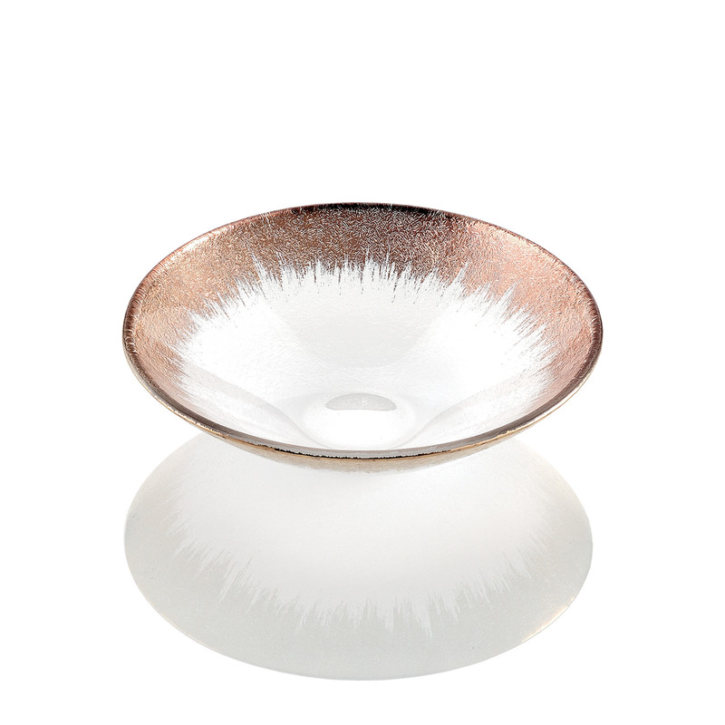 ORIZZONTE BOWL 25CM CLEAR GOLD - Image 1