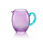 IVV Multicolor Amethyst Pitcher - Luxury Hand-Blown Glass Carafe