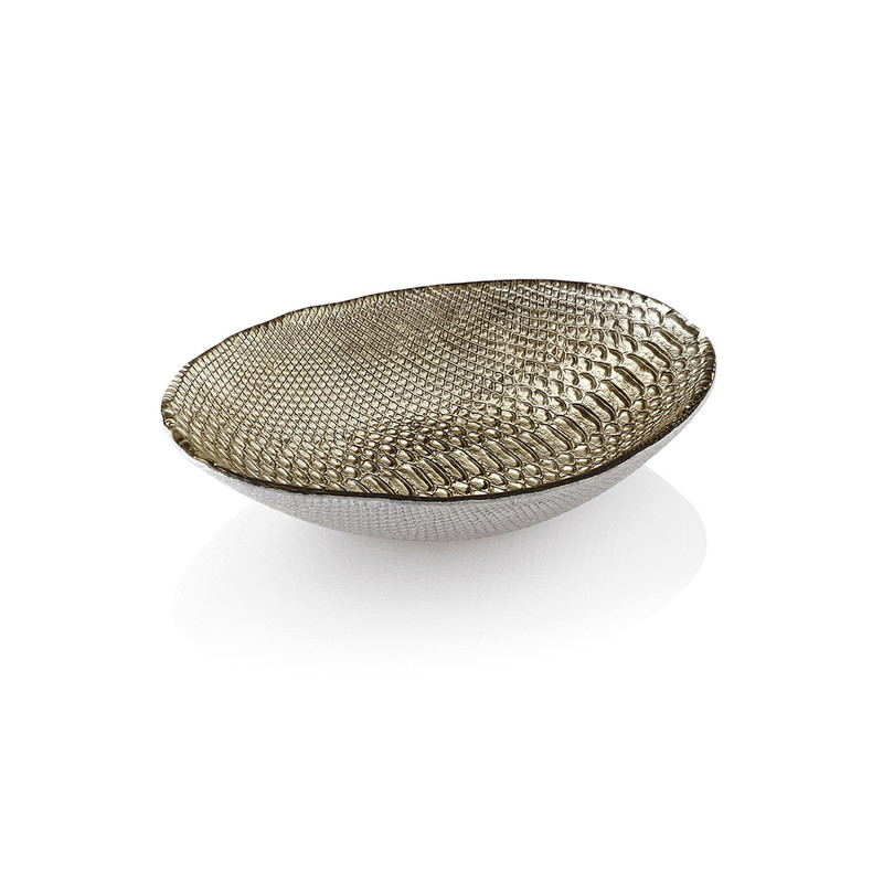 DIVINA OVAL BOWL 30X21 BEIGE - Image 1