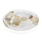 PASHMINA PLATTER 37 CLEAR GOLD