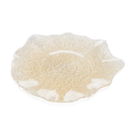 PLATTER CM.37 GOLD GLITTER