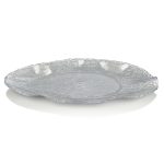FOLIES OVAL TRAY 52X22.5 GREY