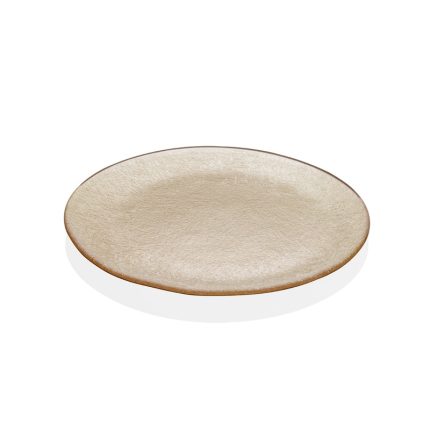 PLATTER CM26 TAUPE METAL DECO.