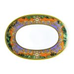 Versace Jungle Animalier 38 cm luxury oval porcelain platter multicolor serving dish