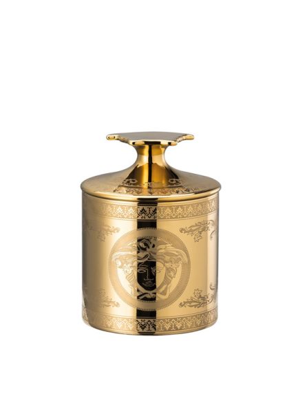 Versace Golden Medusa Table Light Set – Luxury Porcelain Candle with Scented Wax