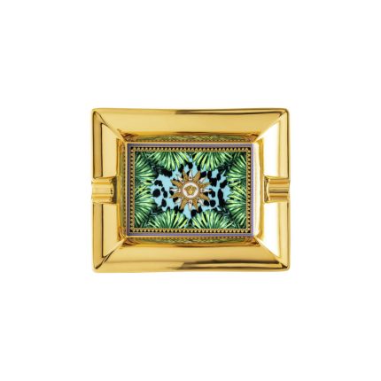 Versace Jungle Animalier Ashtray 16 cm – Luxury Multicolor Porcelain Home Accessory