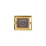 Versace Barocco Mosaic Rectangular Luxury Ashtray – 13 cm Porcelain Tray