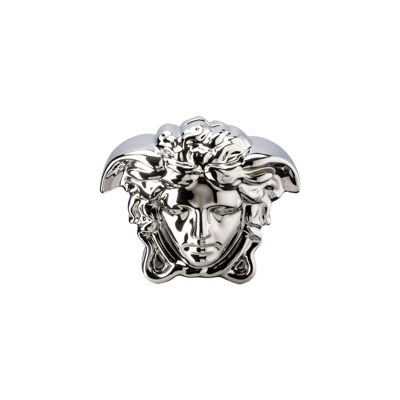 Versace Break the Bank Silver Luxury Money Box – Porcelain Coin Bank Ø18.1 cm