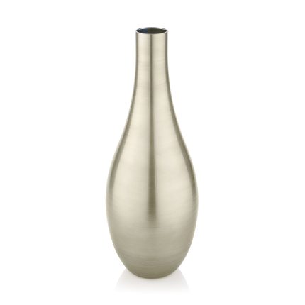 Bombay Vase 55 cm IVV luxury platinum mouth‑blown glass