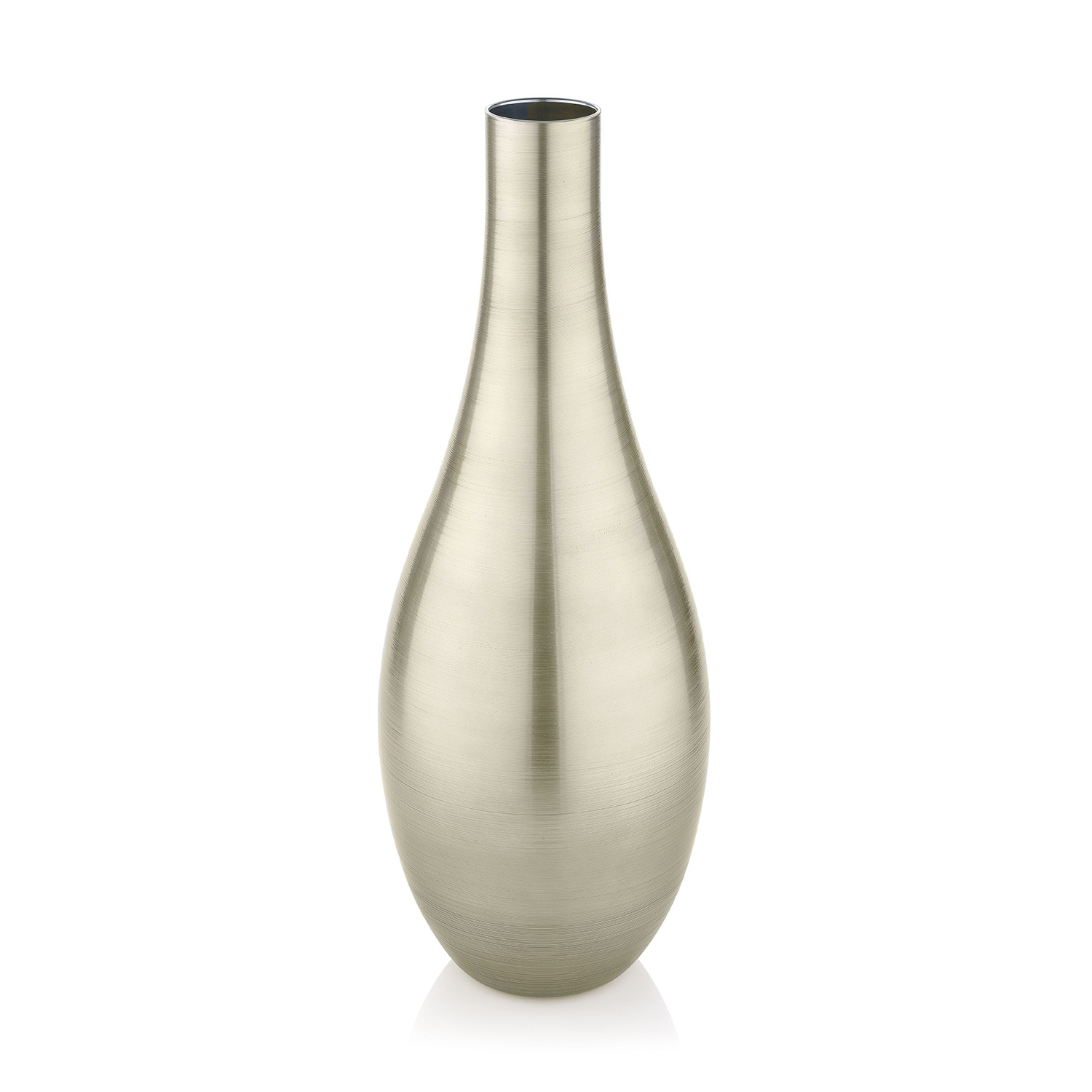 Bombay Vase 55 cm IVV platinum luxury glass Bombay Vase 55 cm IVV luxury platinum mouth‑blown glass