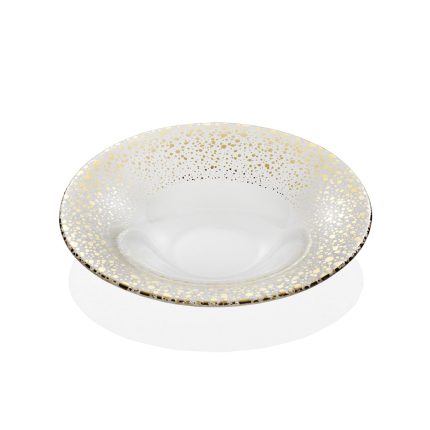 SPARKLING BOWL CM33 CLEAR GOLD