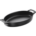 OVAL DISH 24X15.5CM Cast iron