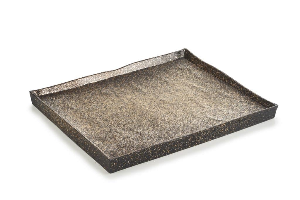 652400 SOLSTICE RECT PLATE 21CM Gold - Image 1