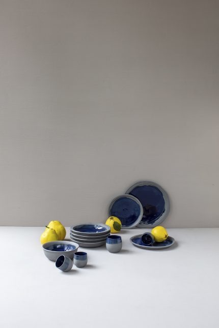 NO.W DES PLATE 21.5CM Indigo b - Image 3