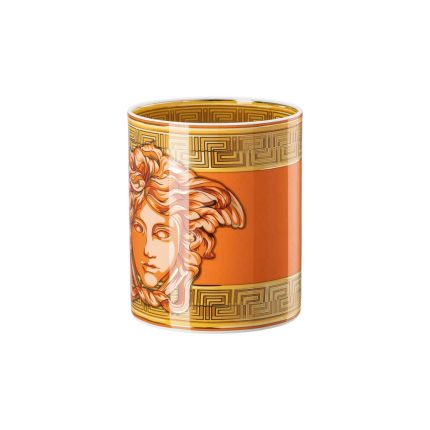 Versace Medusa Amplified Orange Coin Vase 18 cm - Image 2