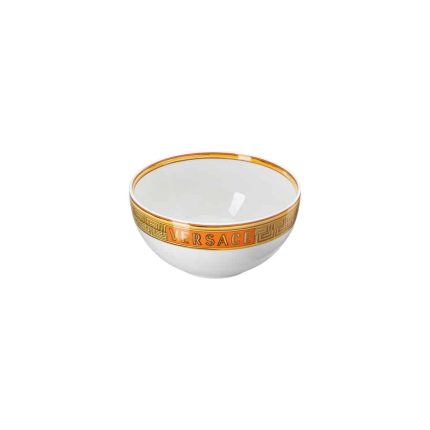 Versace Medusa Amplified Orange Coin Soup Bowl 6 inch, 28 oz - Image 2