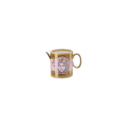 Versace Medusa Amplified Pink Coin Creamer – Luxury Porcelain Milk Jug