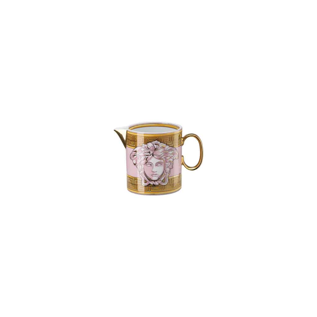 Versace Medusa Amplified Pink Coin Creamer – Luxury Porcelain Milk Jug