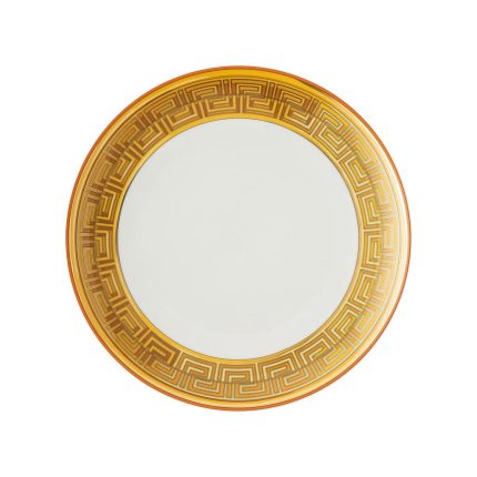 Versace Medusa Amplified Orange Coin 11-Inch Dinner Plate – Luxury Porcelain