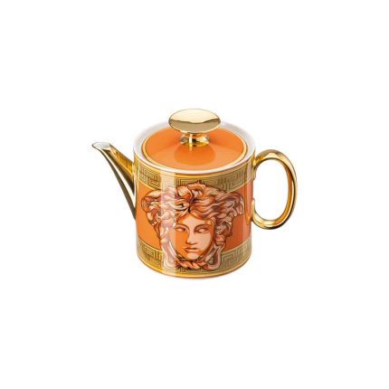 Versace Medusa Amplified Orange Coin Teapot 0.9L - Image 3