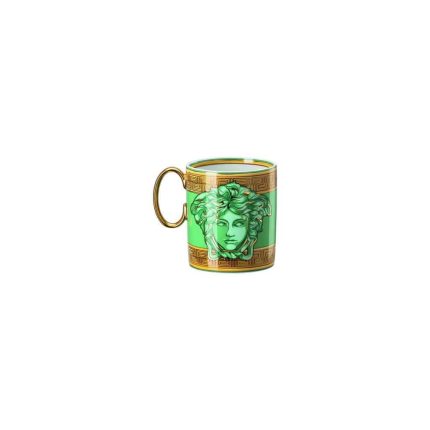 Versace Medusa Amplified Green Coin Mug with Handle 0.3L - Image 4