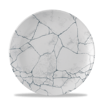 SP KINTSUGI PEARL GREY PLATE26
