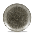 RAKU QUARTZ BLACK PLATE 26cm