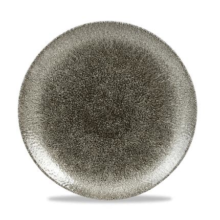RAKU QUARTZ BLACK PLATE 26cm