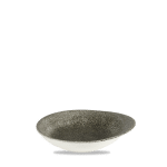 RAKU QUARTZ BLACK DISH 16x14.5