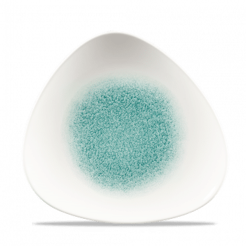 RKJGTR9-1 RAKU JADE GREEN LOTUS PLATE 9 - Image 1