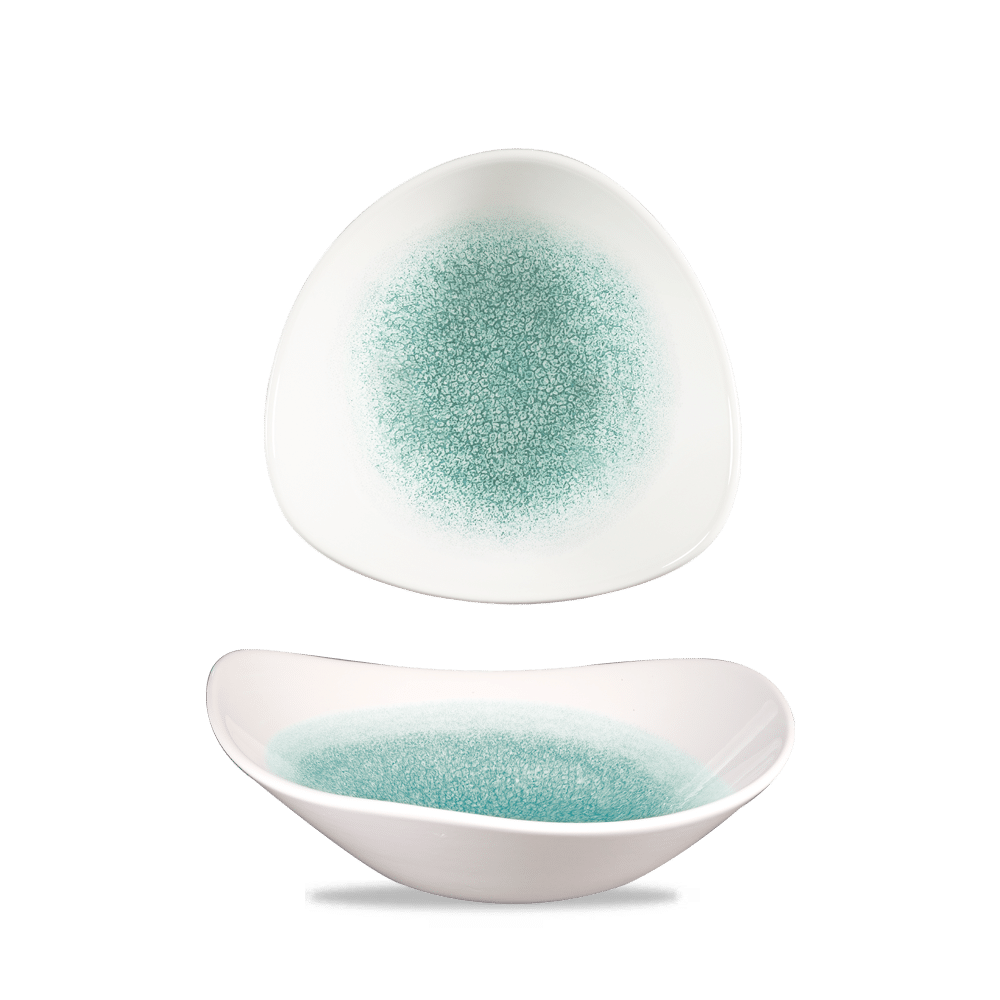 RKJGTRB71 RAKU JADE GREEN LOTUS BOWL 7 - Image 1