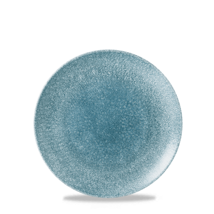 RAKU TOPAZ BLUE COUPE PLAT16.5