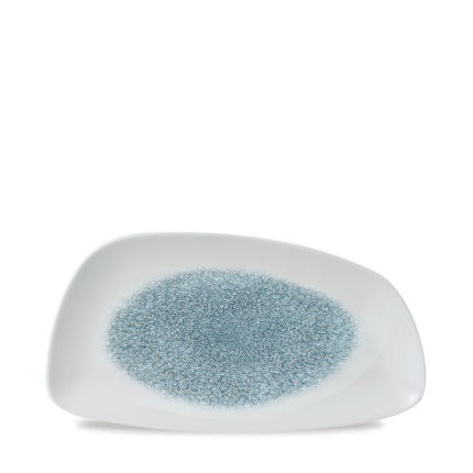 RAKU TOPAZ BLUE PLATE30*15.5cm