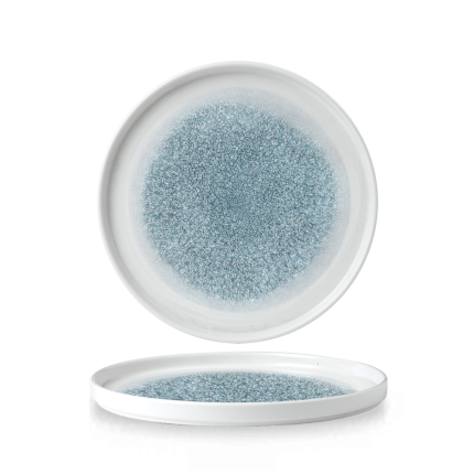 RAKU TOPAZ BLUE PLATE 26 WALL