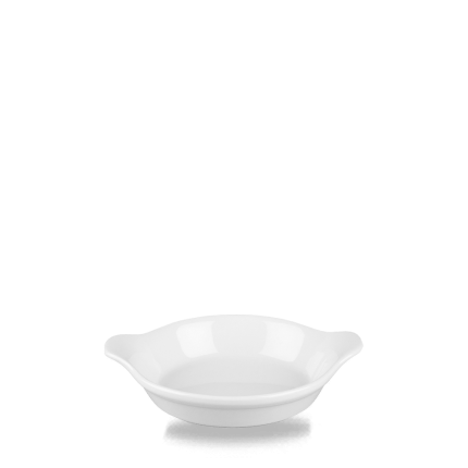 WHITE COOKWARE DISH12.5cm EAR