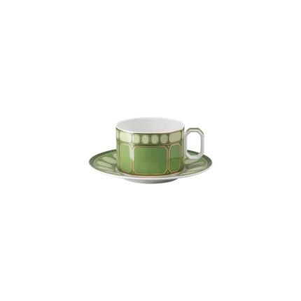 Fern Green Cup/Saucer 4 low
