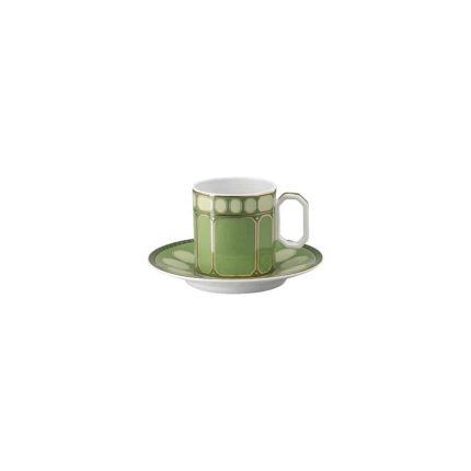 Fern Green Cup/Saucer 4 tall