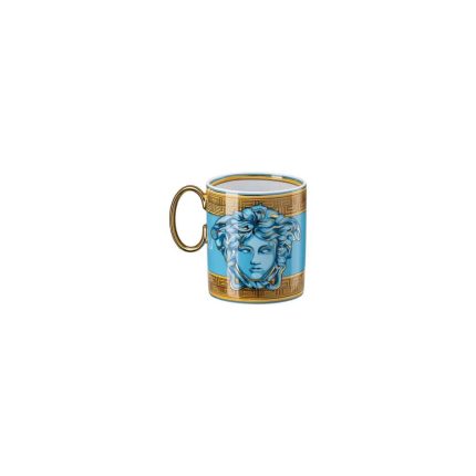 Versace Medusa Amplified Blue Coin Mug with Handle Ø 7.2 cm, 0.30 L - Image 2