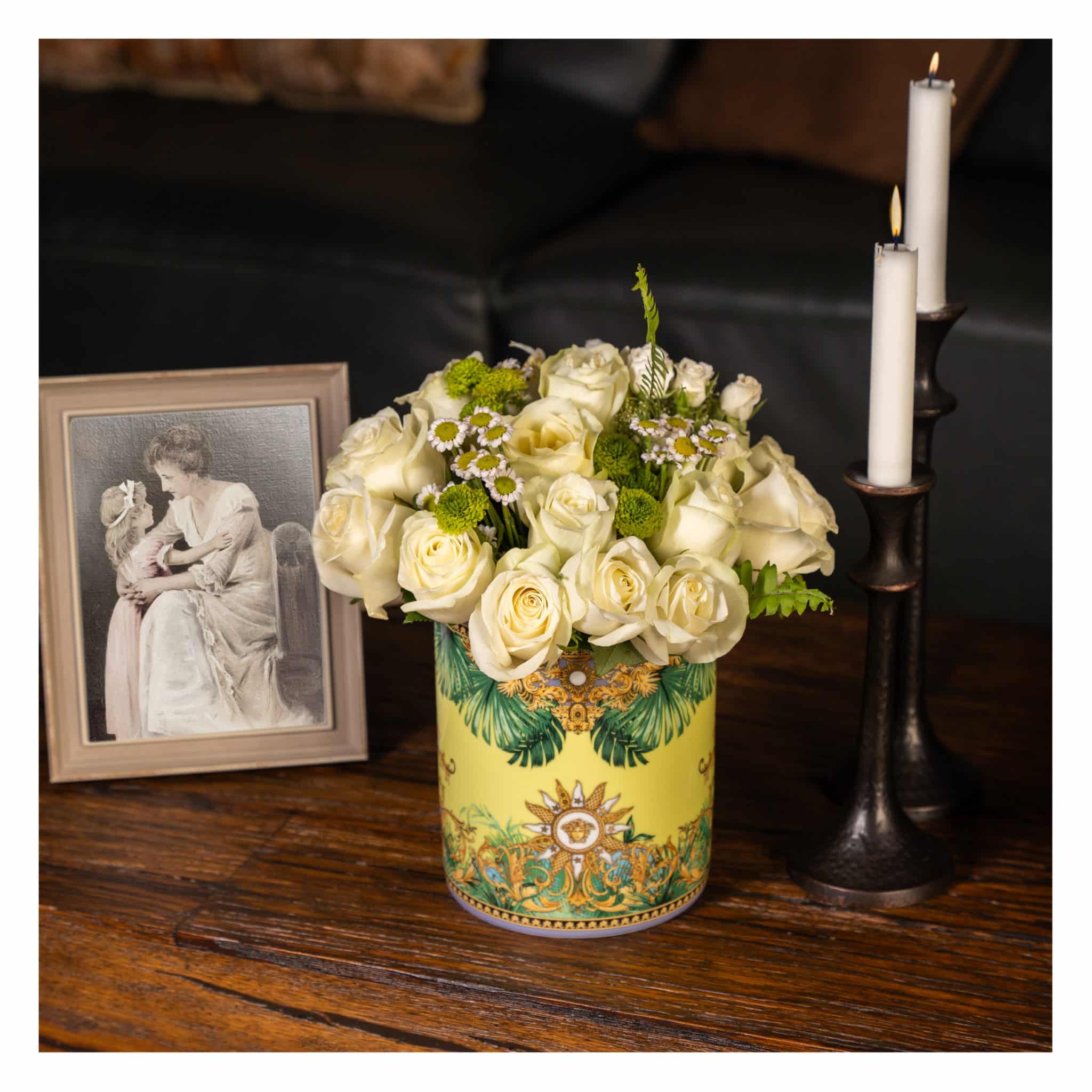 Versace Jungle Animalier Vase – 18 cm Luxury Porcelain Multicolor