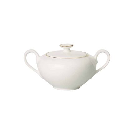 Luxury White Sugar Bowl – Villeroy & Boch Anmut 290 ml Premium Bone Porcelain