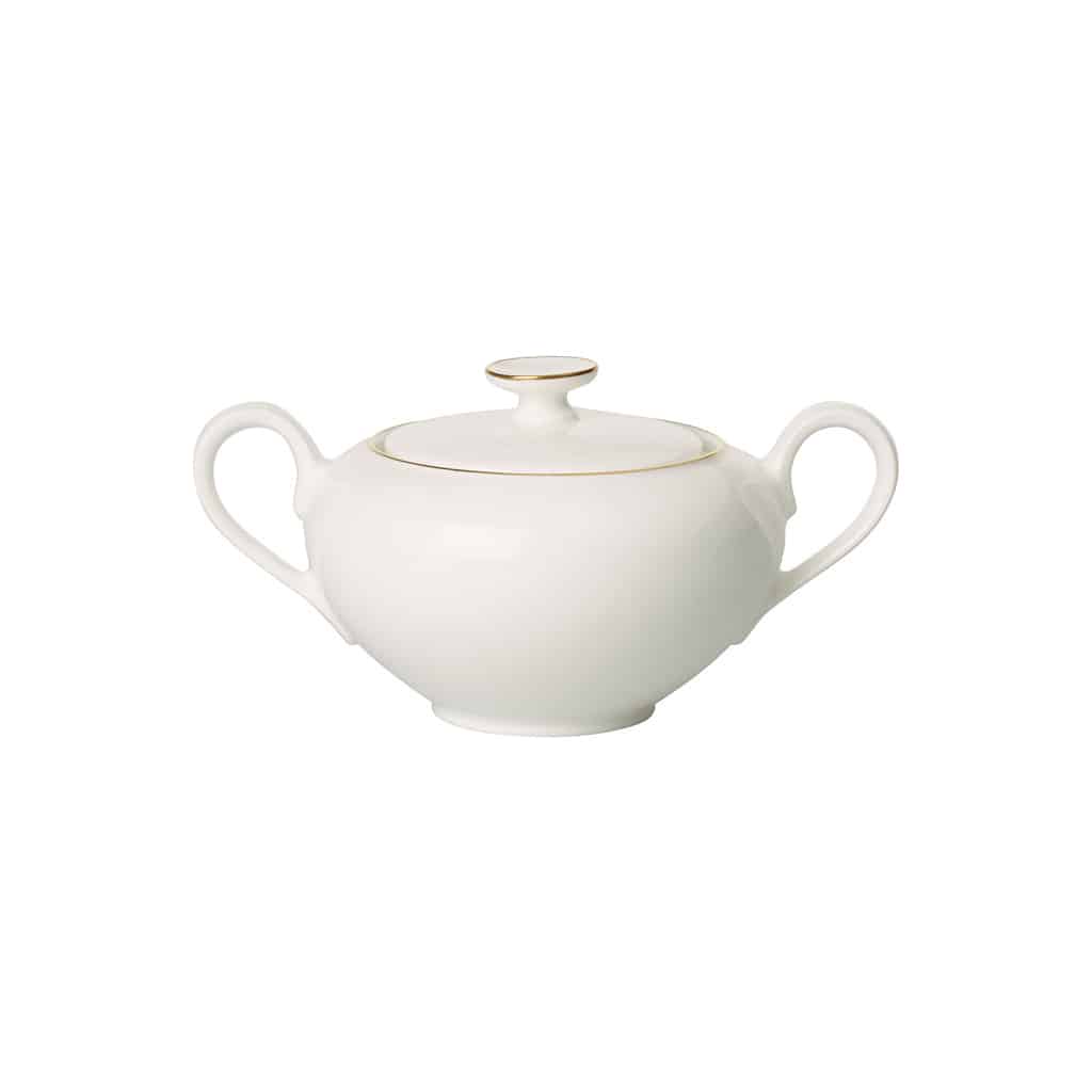 Luxury White Sugar Bowl – Villeroy & Boch Anmut 290 ml Premium Bone Porcelain