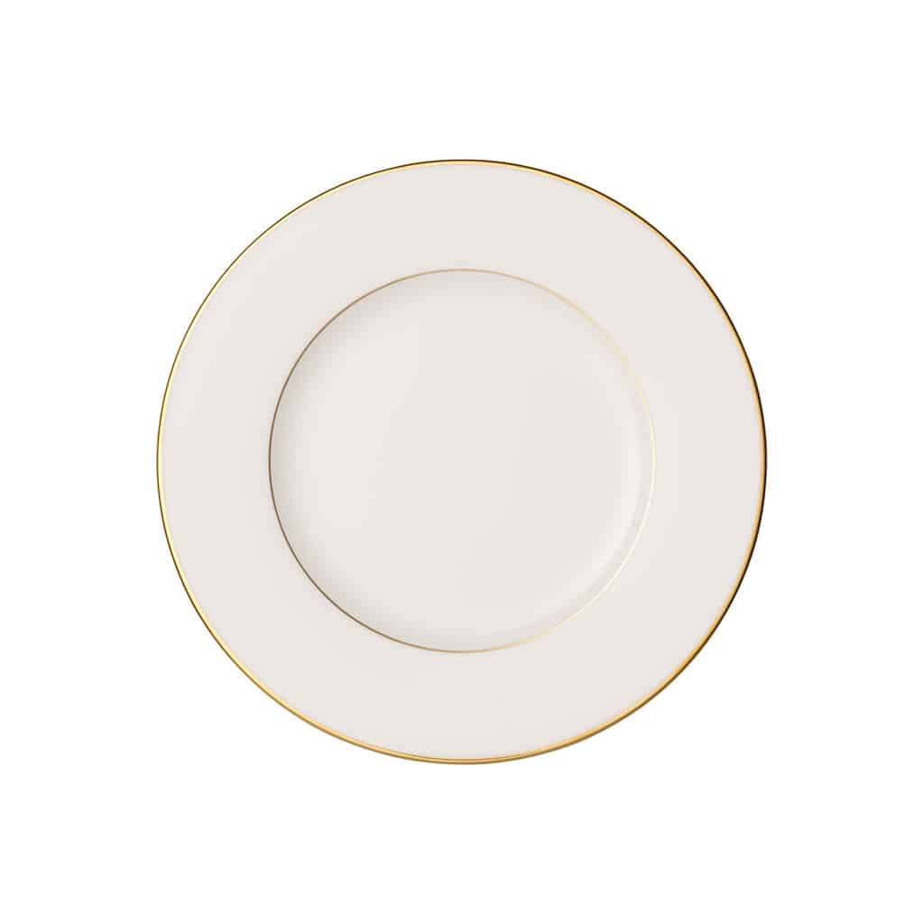 Villeroy & Boch Anmut Breakfast/Dessert Plate – 22.5 cm White Luxury Bone Porcelain
