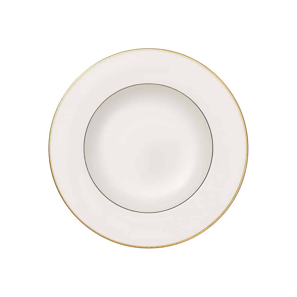 Villeroy & Boch Anmut White Soup Plate – Premium Bone Porcelain 24.8 cm